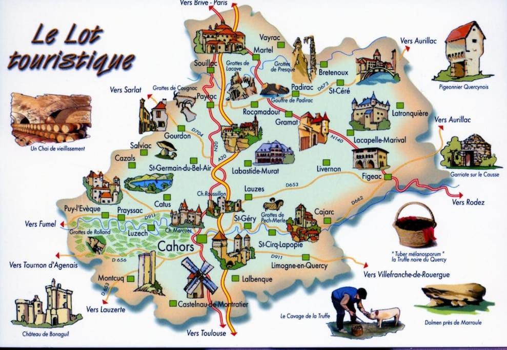 Vakantiehuis La Poire, Op Landgoed Aan De Dordogne Prudhomat Kültér fotó