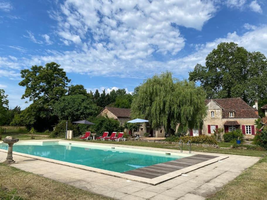 Vakantiehuis La Poire, Op Landgoed Aan De Dordogne Prudhomat Kültér fotó